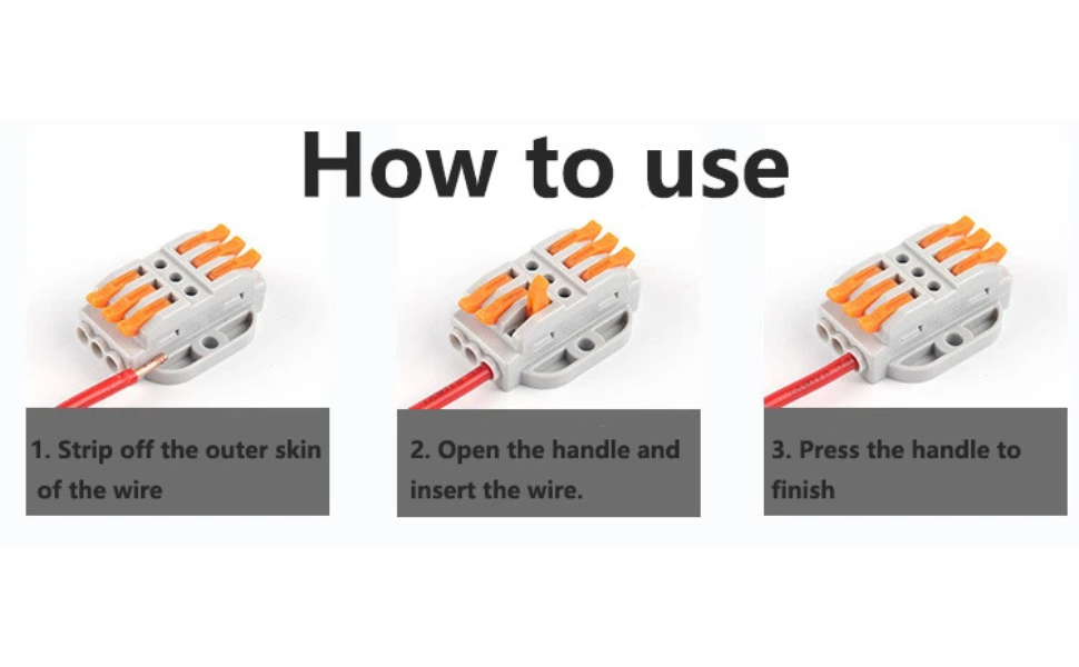 Reusable Fast Electrical Wire Cable Connectors