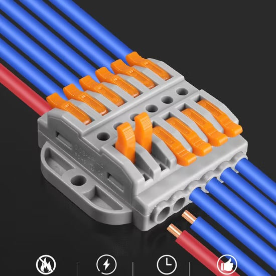 Reusable Fast Electrical Wire Cable Connectors