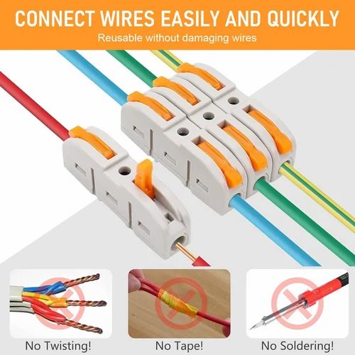Reusable Fast Electrical Wire Cable Connectors