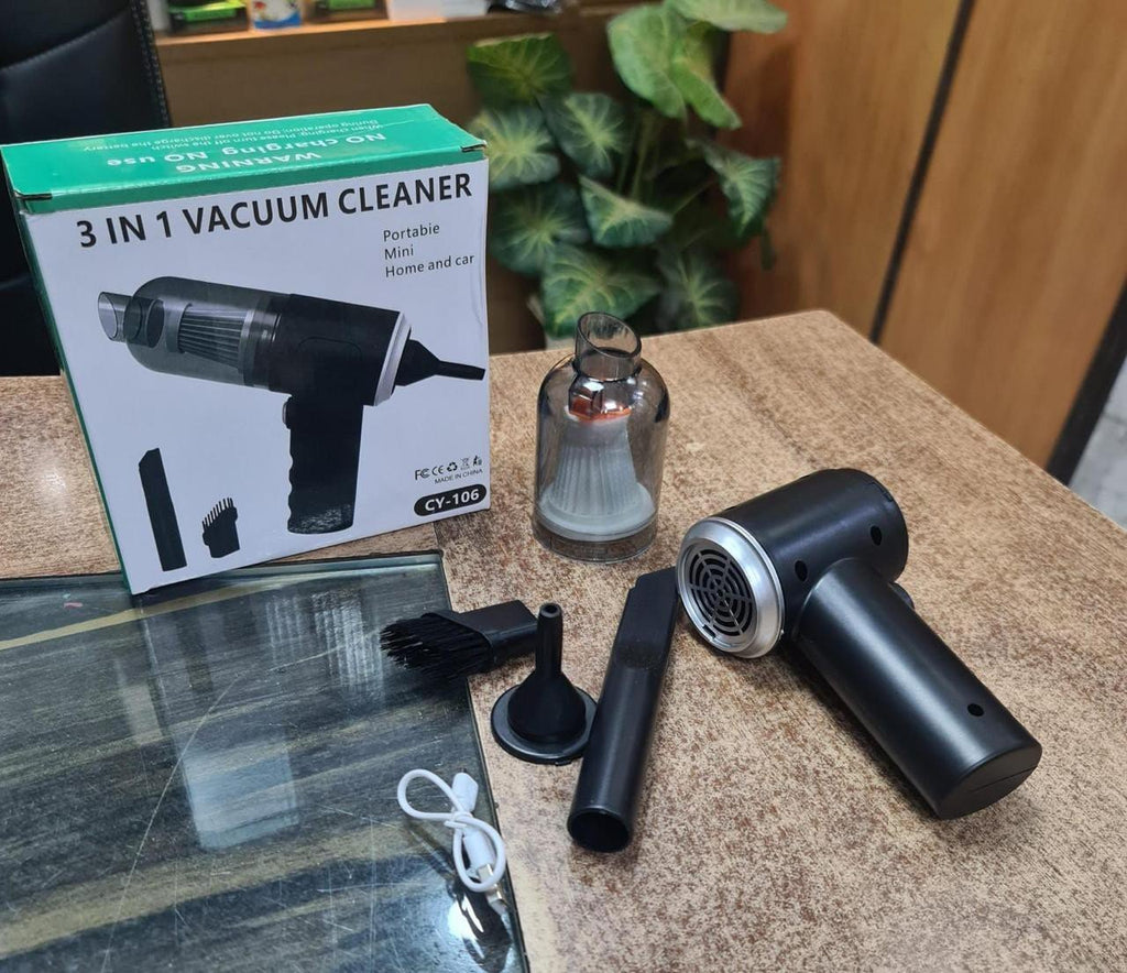 3 in 1 Portable Car Vacuum Cleaner